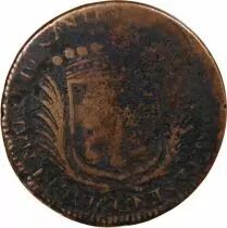 France Maire de Nantes - Jacques Charette, Sieur De Montbert Jeton Cuivre 1668