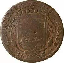 France Maire De Nantes - Jacques Huteau Jeton Cuivre 1659