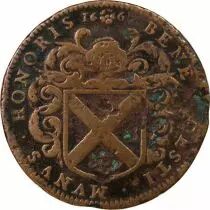 France Maire de Nantes - Jean Poullain, Sieur De La Vincendiere - Jeton Cuivre 1661