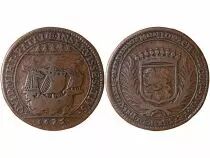 France Maire De Nantes - Louis Charette, Sieur De La Gascherie Jeton Cuivre 1675