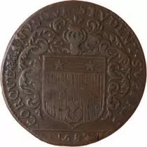 France Maire De Nantes - Louis Mesnard, Sieur Du Pavillon Jeton Cuivre 1682