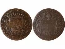 France Maire De Nantes - Louis Mesnard, Sieur Du Pavillon Jeton Cuivre 1682