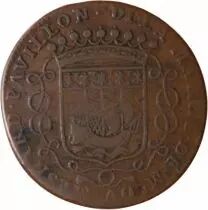 France Maire De Nantes - Louis Mesnard, Sieur Du Pavillon Jeton Cuivre 1682