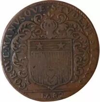 France Maire De Nantes - Louis Mesnard, Sieur Du Pavillon Jeton Cuivre 1682