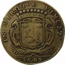 France Maire de Nantes - Paul Cassard, Sieur De Broussay  - Jeton Laiton 1689