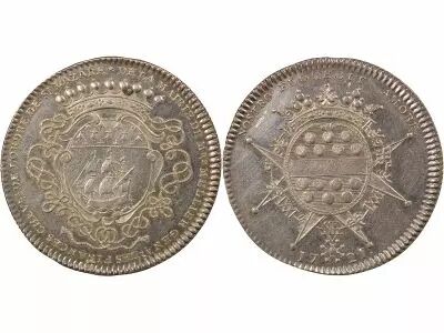 France Maire de Nantes, G�rard Mellier - Jeton Argent - 1721