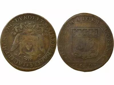 France Maire de Nantes, Jacques Fr�mont - Jeton Cuivre - 1680
