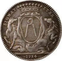 France Maire de Nantes, Jean-Baptiste Gellée De Premion  Jeton Argent 1754