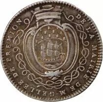 France Maire de Nantes, Jean-Baptiste Gellée De Premion  Jeton Argent 1754