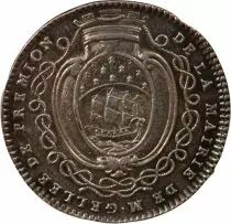 France Maire De Nantes, Jean-Baptiste Gellée De Premion  Jeton Argent 1756