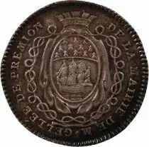 France Maire De Nantes, Jean-Baptiste Gellée De Premion  Jeton Argent 1776