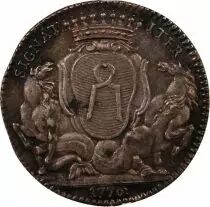 France Maire De Nantes, Jean-Baptiste Gellée De Premion  Jeton Argent 1776