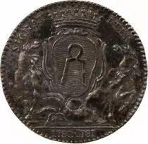 France Maire De Nantes, Jean-Baptiste Gellée De Premion  Jeton Argent 1781