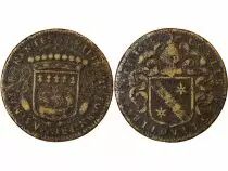 France Maire De Nantes, Jean Fournier, Sieur De La Pinsonniere  Jeton Laiton 1665 F.8863