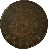 France Maire de Nantes, Jean R&eacute;gnier - Jeton Cuivre - 1674
