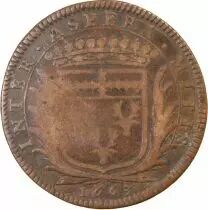 France Maire De Nantes, Louis Macé  Jeton Cuivre 1663