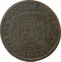 France Maire De Nantes, Louis Macé, Sieur De La Roche  Jeton 1663 F.8871