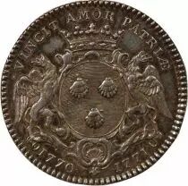 France Maire De Nantes, Philippe Vincent Roger, Seigneur De La Mouchetiere  Jeton Argent 1771