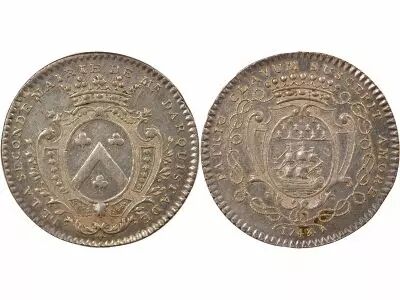 France Maire de Nantes, Ren� Darquistade - Jeton Argent - 1743