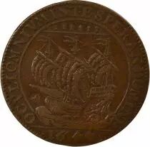 France Maire de Nantes, Yves de Monti - Jeton Cuivre - 1644