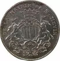 France Maire De Rennes - Jacques Julien Hevin - Jeton Argent 1762