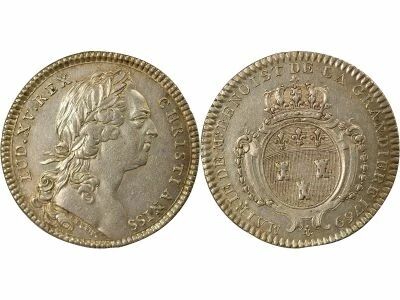 France Maire de Tours, Louis XV - Jeton Argent, L. B. de la Grandi�re - 1769