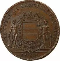 France Mantes, Le Maire De Flicourt  Jeton 1688