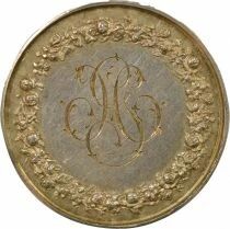 France Mariage - M&eacute;daille Argent, Union de Herv&eacute; & Guillemaud - 15 Juin 1853