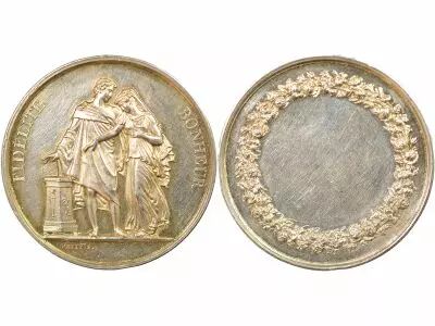 France Mariage - Silver Token, Petit, not Assigned - 1845 / 1860