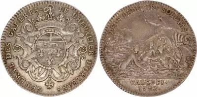 France Marine - Chevalier d\'Orl�ans - G�n�ral des gal�res Royales - 1723  - Silver