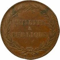 France Marne - Jeton Bronze, Utilit&eacute; Publique - Refrappe