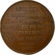 France Marne - Jeton Bronze, Utilit&eacute; Publique - Refrappe