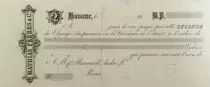 France Mathias Frères & Cie - Blank Bill of Exchange - F to VF