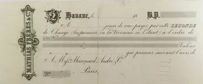 France Mathias Fr�res & Cie - Lettre de change vierge - PTTB