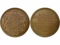 France Maximilien I - Monnaie de Visite, 2 Francs Bronze - 1810 Paris