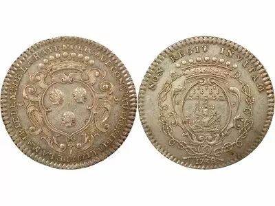 France Mayor of Nantes, Fran�ois Moricaud - Silver Token - 1739