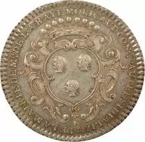 France Mayor of Nantes, François Moricaud - Silver Token - 1739