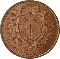 France Mayors of Angers, François Charles Pays Du Vau - Copper Token - 1751
