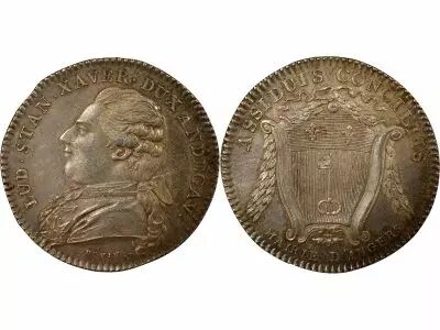 France Mayors of Angers, Louis-Stanislas-Xavier - Silver Token - Undated