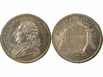 France Mayors of Angers, Louis-Stanislas-Xavier - Silver Token - Undated