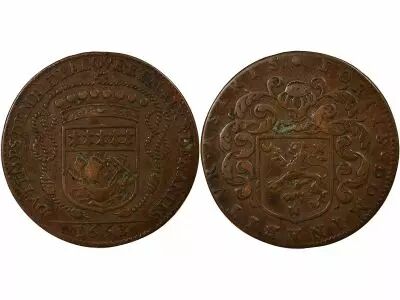 France Mayors of Nantes, Claude Bid� - Copper Token -1653