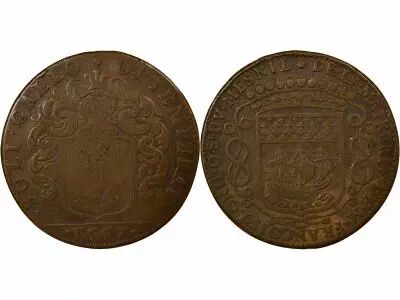 France Mayors of Nantes, Fran�ois Lorido - Copper Token -1667