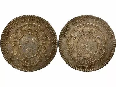 France Mayors of Nantes, Fran�ois Moricaud - Silver Token - 1738