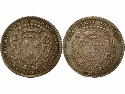 France Mayors of Nantes, Fran�ois Moricaud - Silver Token - 1739
