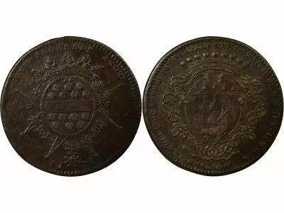 France Mayors of Nantes, G�rard Mellier - Copper Token - 1721
