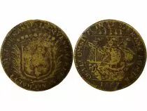 France Mayors of Nantes, Jacques Charette - Brass Token -1668
