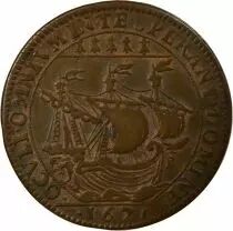 France Mayors of Nantes, Jacques Charette - Copper Token -1671
