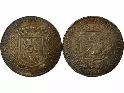 France Mayors of Nantes, Jacques Charette - Silver Token -1668