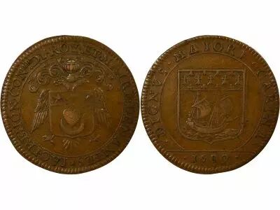 France Mayors of Nantes, Jacques Fr�mon - Copper Token -1680
