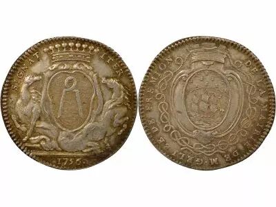 France Mayors of Nantes, Jean Baptiste Gell�e - Silver Token, 1st Mandate - 1756